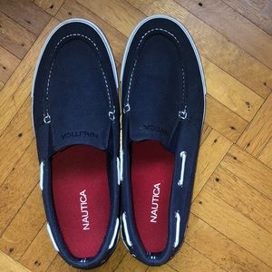 EUC Nautica canvas slip on boat shoes in size 13